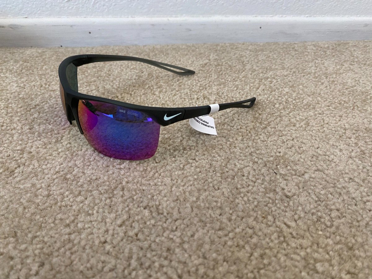 Men's Nike EV1013 304 Trainer Sunglasses Blue Purple Mirror