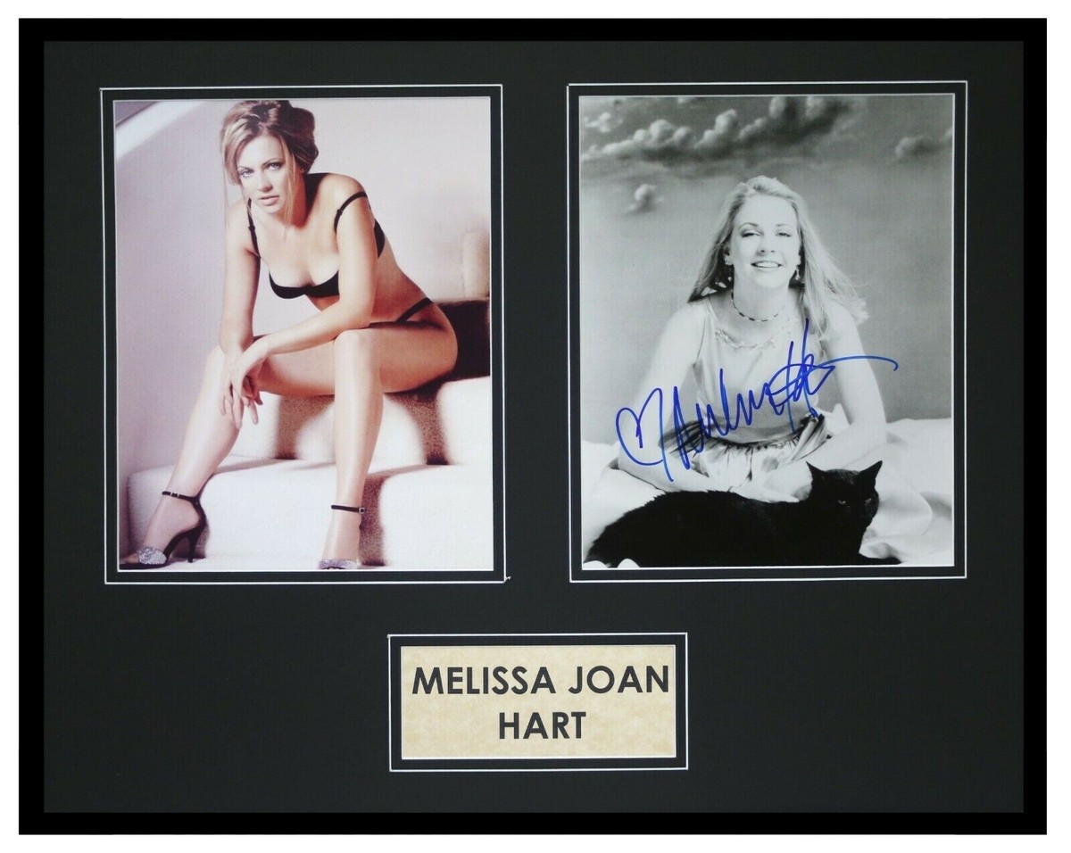 Melissa Joan Hart Signed Framed 16x20 Bra Panties Heels