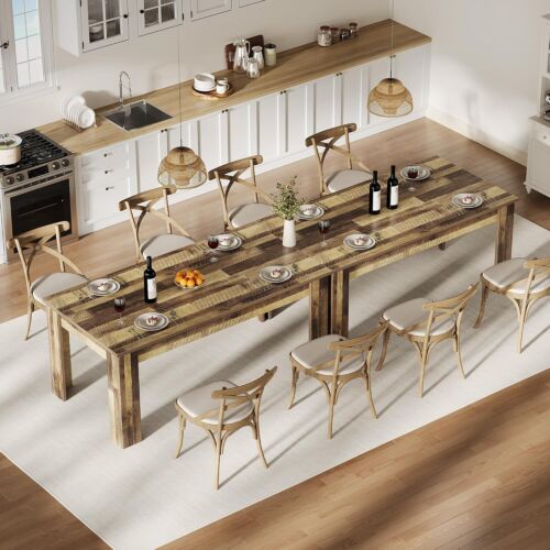 63" Dining Table for 4-6 Dining Room Table Dinner Table Farmhouse Table,No Chair - Picture 7 of 7