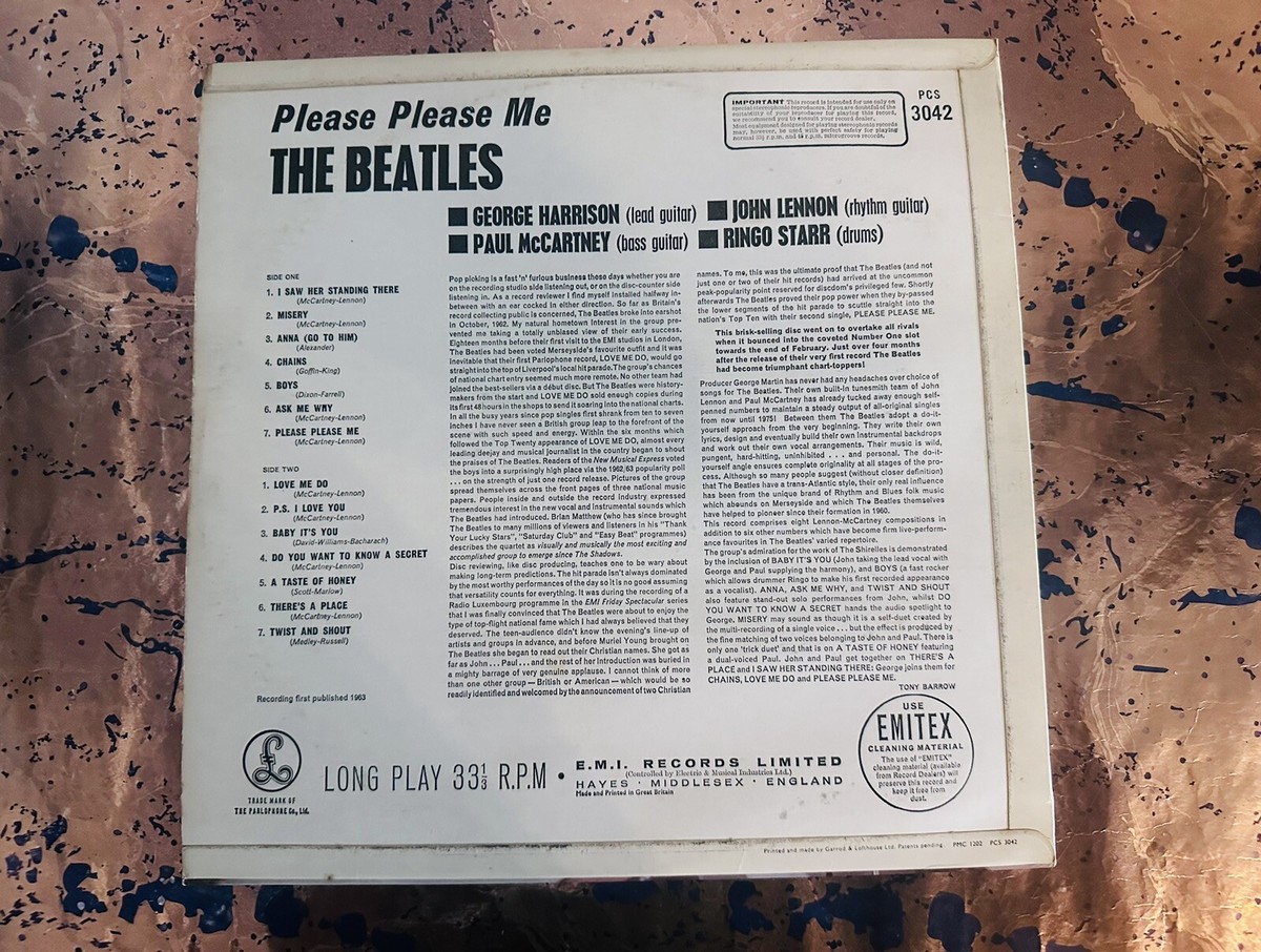 The Beatles “Please Please Me” Mint UK 2 Box EMI Rare Ghost No