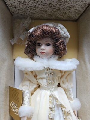 Poupée Elizabeth Ann Franklin Heirloom : Poupée de collection de Noël, années 1993 - France