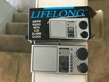 Lifelong Portable AM FM Radio Model 845 LCD Alarm Clock High Performance Tested