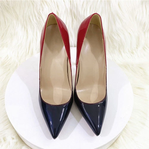 Sexy Damen-Pumps 12 cm hochhackig spitz zulaufend modische Stilettos Partyschuhe - Bild 12 von 20