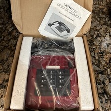 Designer Push Button Red Telephone Vintage 1990s New In Original Packaging Retro