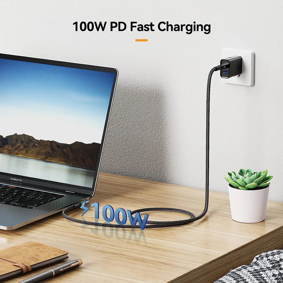 USB C auf USB C Ladekabel 0.3/0.8/1/2m 20Gbps/40Gbps USB 3.2/4 For Thunderbolt 4 - Bild 4 von 4