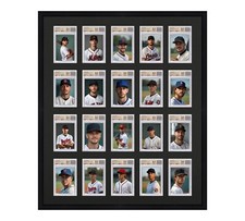 BGS Graded Card Frame Display Holds (20) Slabs Baseball, UV Protection optional