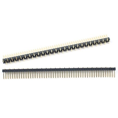 5Pcs Gold Plated 1.27mm Pitch 50 Pin Male Single Row SMT SMD Pin Header Strip