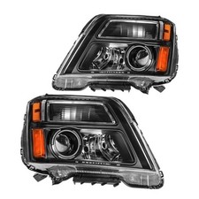 Headlight Assembly - Replacement for Terrain Black-Amber/For 2016-2017