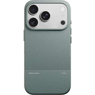 Handyhülle für iPhone 17 Pro mit Mag Native Union Case Cover Etui Grün