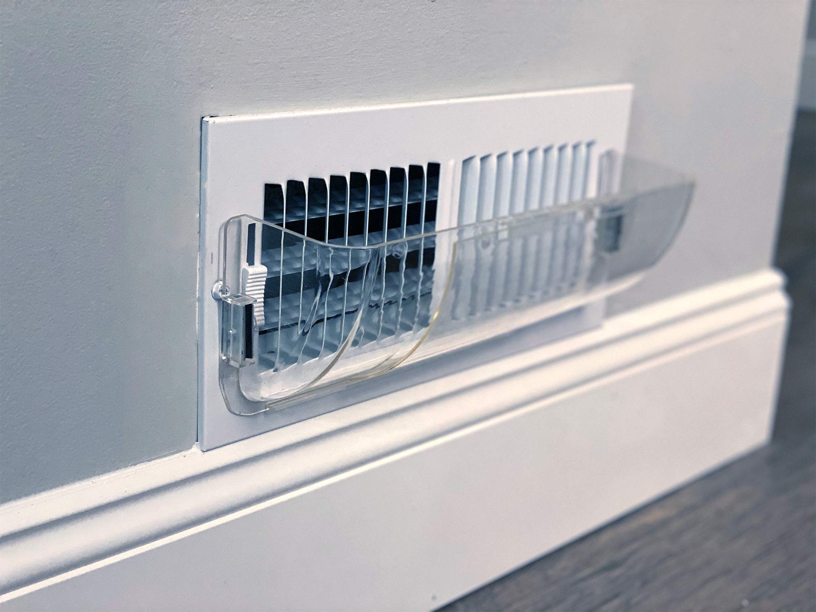 Unbreakable Clear Plastic Heat and Vent Deflector-Magnetic and Adjustable 10-...