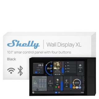 Shelly Smart Wall Display XL WLAN Bluetooth Touchpanel LCD 10 1 Zoll Schwarz