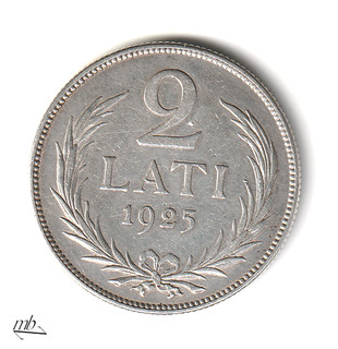 Lettland 2 Lati 1925 415