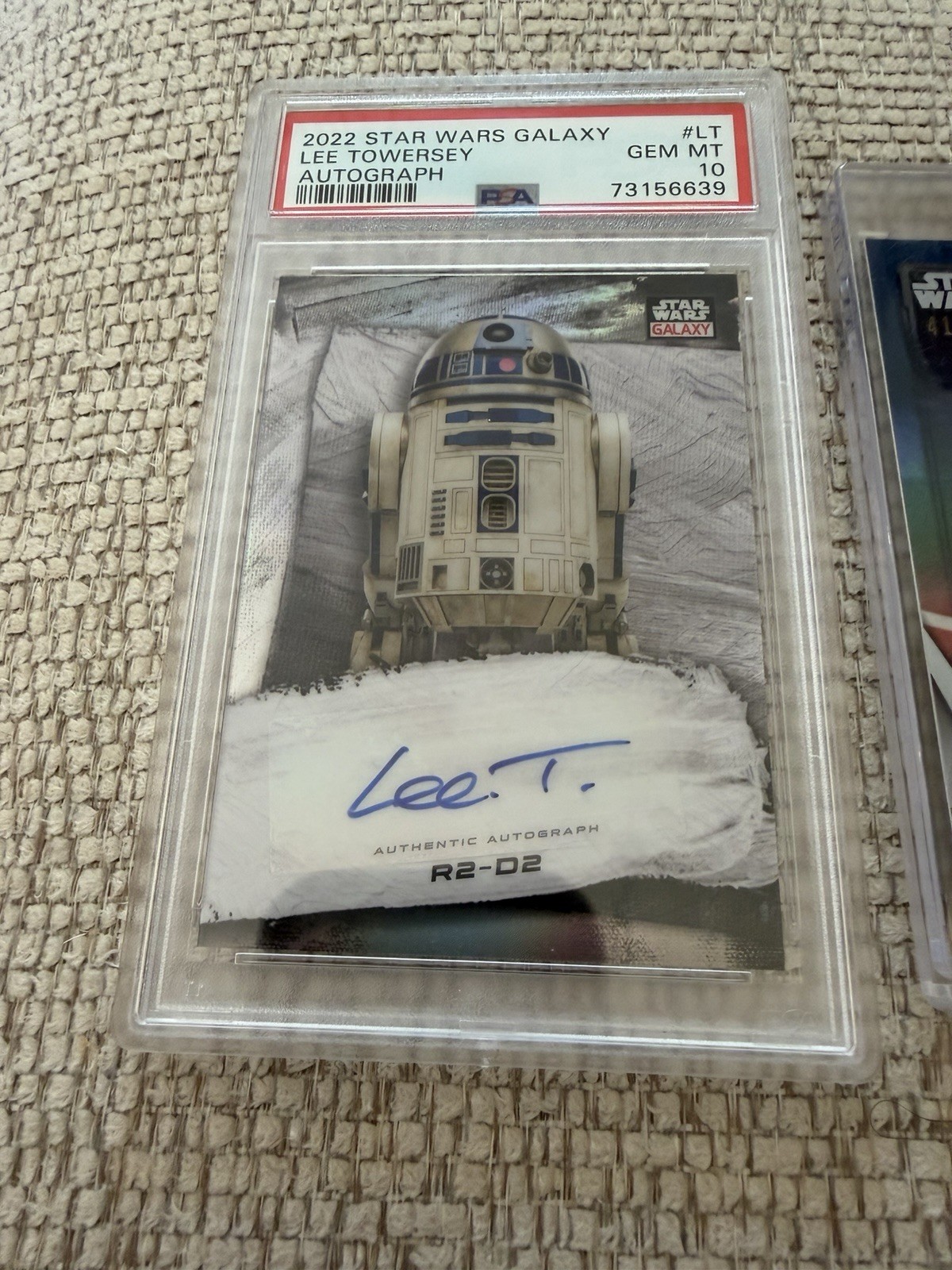 Topps Star Wars Auto Lot R2-D2 Darth Maul Boba Fett PSA view 2