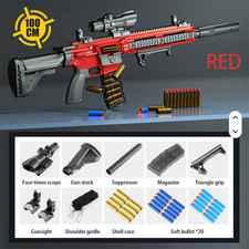 US SELLER M416 Toy Gun Rifle Sniper Pistol Blaster Soft Bullet Launcher For Nerf