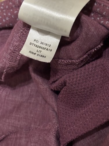 Patagonia Hampi Rock Womens Size Large Drawstring Purple Stretch Hemp Ble - Picture 5 of 7