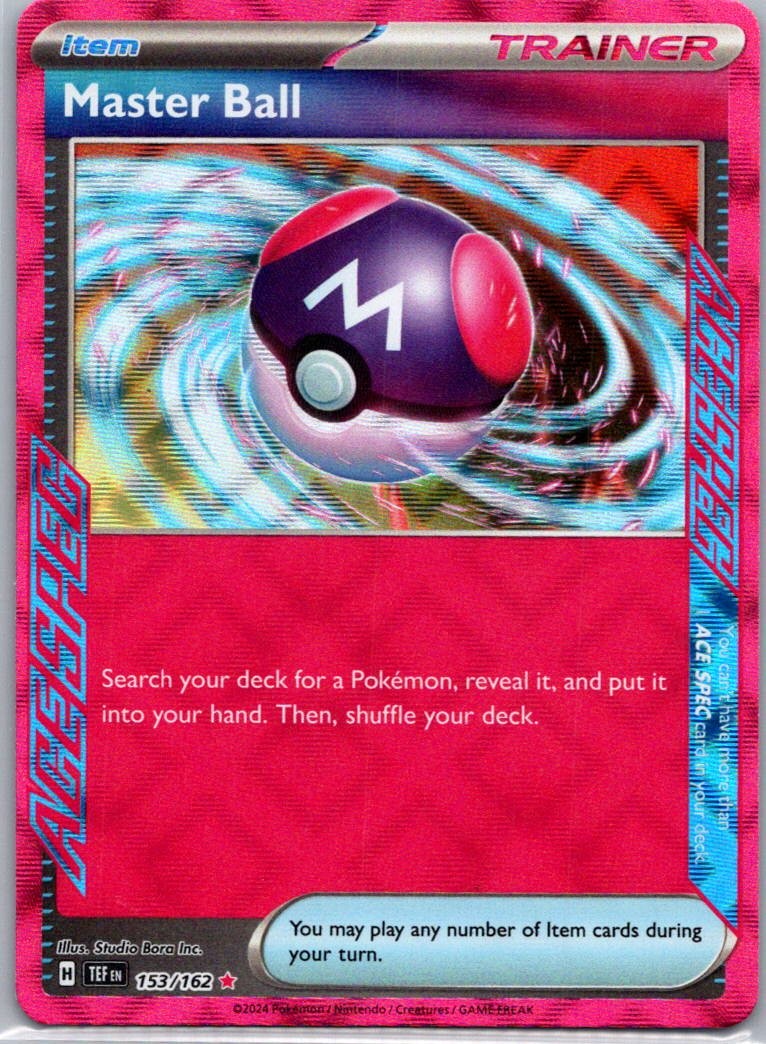 Pokemon TCG Master Ball 153/162 Temporal Forces Holo NM
