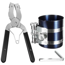 Piston Ring Compressor Tool Engine Piston Ring Installer Removal Adjustable Size