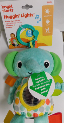 Bright Stars Huggin Lights Musical Lights Up & Music  Toy-Elephant