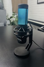 HyperX QuadCast S USB Condenser Microphone RGB Lighting, Black