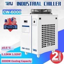 Local pickup CW-6000 Industrial Water Chiller for 100W Solid-state Laser 1P 110V