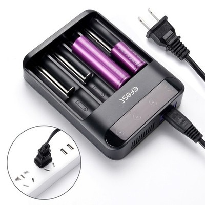 EFEST Lush Q4 Charger US Plug 3 Charging Mode Auto-Stop/Recharge 4Protection NEW