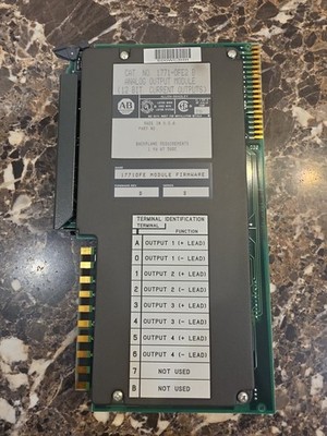 Ab 1771-0fe2 B Ser. B, F/W Rev. B, Analog Output Module