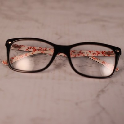 Ray-Ban RB5228 5014 Eyeglasses Black White With Logo FRAMES ONLY 53-17-140