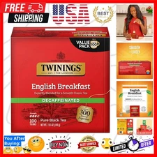 100 Count Decaffeinated English Breakfast Tea - Enjoy Hot or Iced for Every Mood