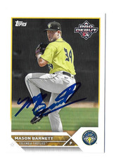 2023 TOPPS MASON BARNETT ROYALS ATHLETICS AUTOGRAPHED SIGNED BASEBALL CARD