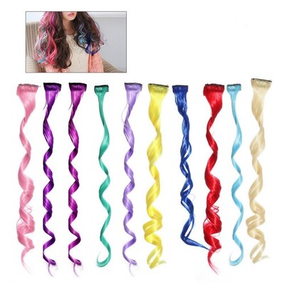 22 Pcs Hair Extension Colorful Colored Extensions for Women Clip in