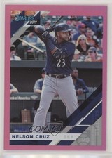 2019 Panini Donruss Holo Pink Nelson Cruz #130 qg0