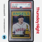 2021 TOPPS ALL-STAR ROOKIE CUP #90 MIKE TROUT GOLD FOIL /50 PSA 9