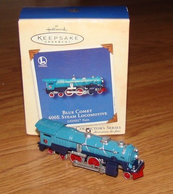 Hallmark Keepsake Lionel BLUE COMET 400E Steam Locomotive Ornament (QX8166) 2002