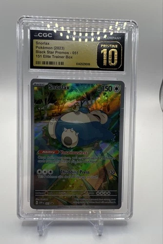 Snorlax 051 Sv: Scarlet & Violet Promo Cards Holo CGC Pristine 10