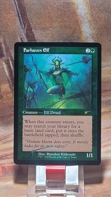 MTG Farhaven Elf Retro Frame Foil WPN & Gateway Promos