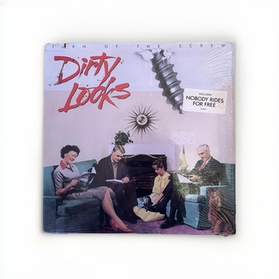 Dirty Looks Turn Of The Screw Vinyl LP  89 US Shrink Hype Sticker Hard Rock Hair