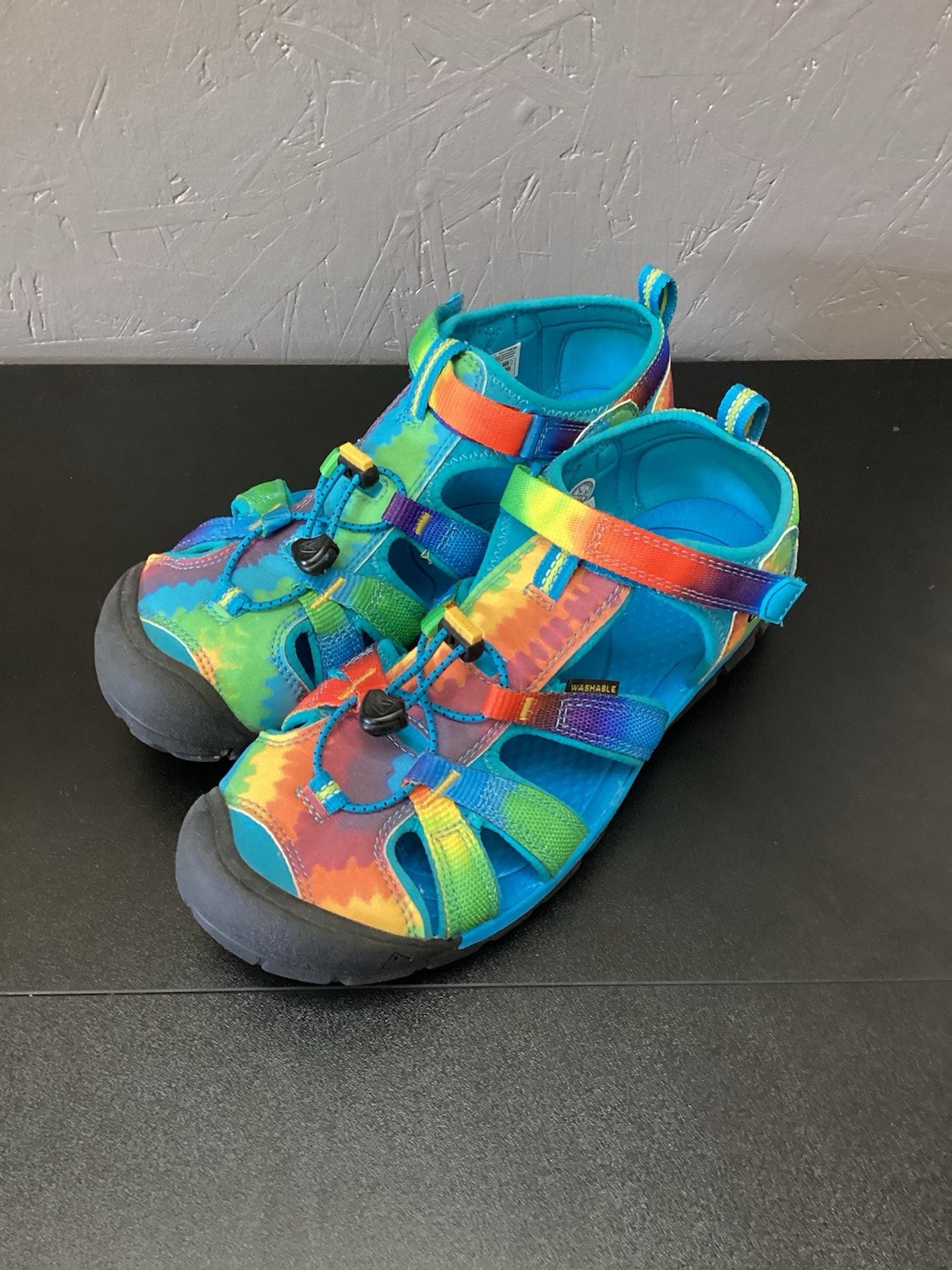Scarpe sandali Keen Rainbow Tie Dye Newport donna 6 impermeabili lavabili retrò