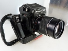 VINTAGE Mamiya 645 Grip with coupler,Sekor C 150/4 lens.READ