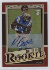2021 Panini Legacy Rookies Premium Penmanship Ruby /50 Demetric Felton Auto 0jd0