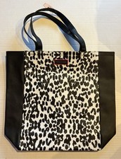 Victoria's Secret Edición Limitada 2014 Estampado de Leopardo Bolso de Playa Bolso de Mano NUEVO