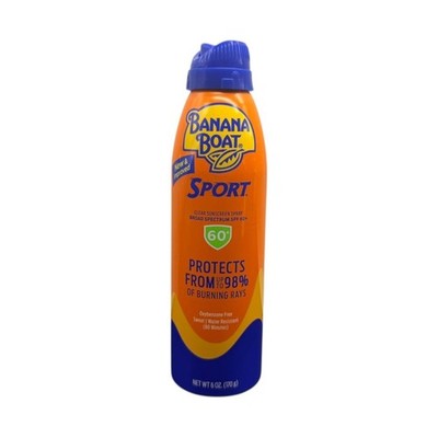 Banana Boat Sport Clear Sunscreen Spray SPF 60+ Broad Spectrum 6oz Exp 09/26