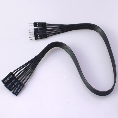 Motherboard Extension Wire Set Silver-Plated Plug Mainboard Switch Hard Disk ...
