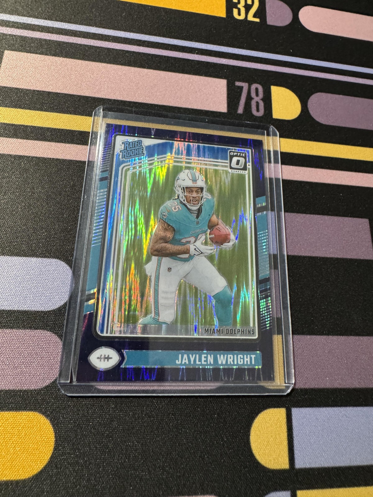 2024 Donruss Optic #249 Jaylen Wright Purple Shock