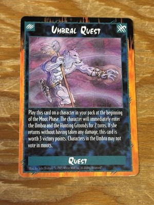 Umbral Quest RAGE Sept PROMO Card Game TCG CCG Event John Bridges Art White Wolf