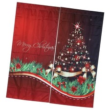 .Waterproof Christmas Curtain Window Decorations Christmas Ornaments Home Living