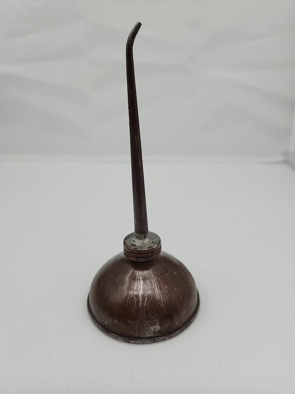 Small Vintage Antique Thumb Pump  Oil Can • Made In USA 5.5” Tall X 2.5"