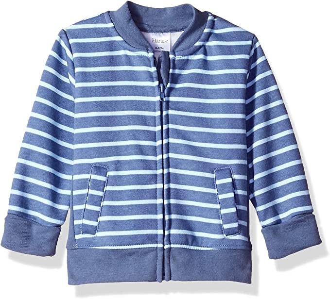 Hanes Baby Full Zip Sweatshirt Ultimate Zippin Fleece Jacket for Boys - Girls 3890₽