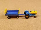 OLD VINTAGE LESNEY MATCHBOX # 39 & # 40 FORD TRACTOR & TRAILER