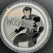 2021 Tuvalu Marvel Wolverine 1oz .999 Silver Coin In Capsule