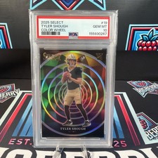 2025 Panini Select Color Wheel Prizm #19 Tyler Shough SSP Case Hit Saints PSA 10